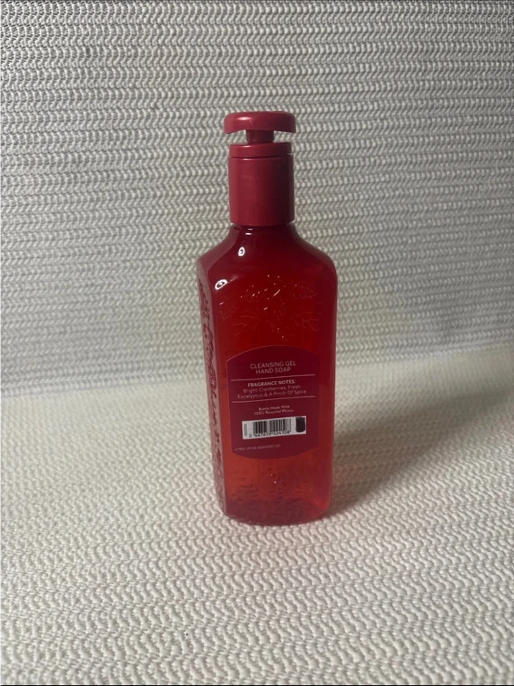 Cranberry & Eucalyptus Cleansing Gel Hand Soap - Red
